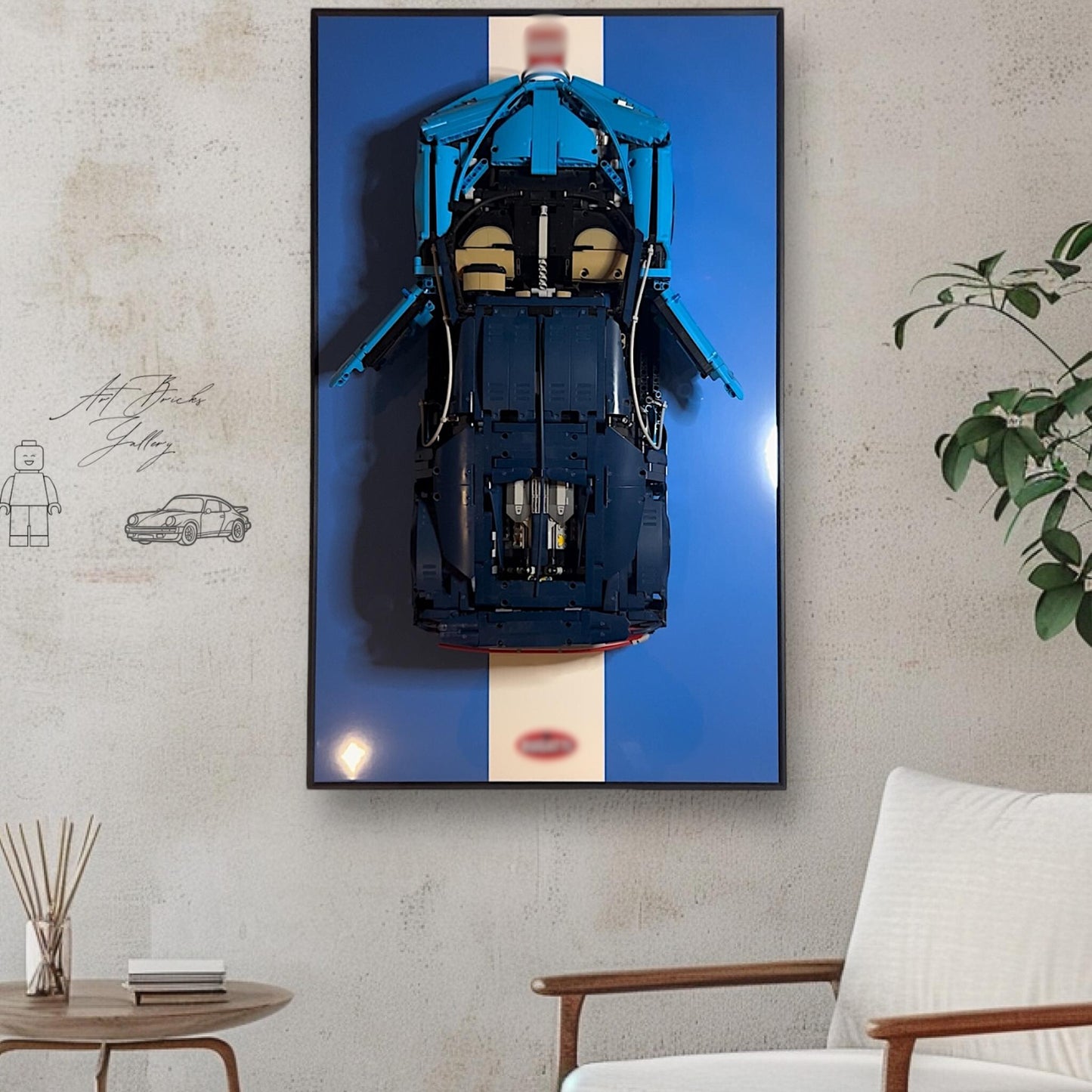 Displayrahmen für Modellauto 42083