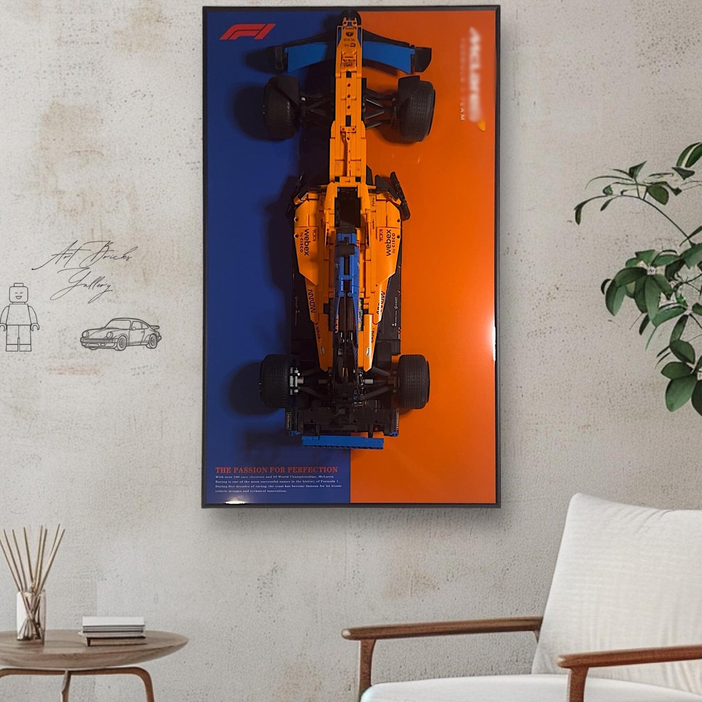 Displayrahmen für Modellauto 42141