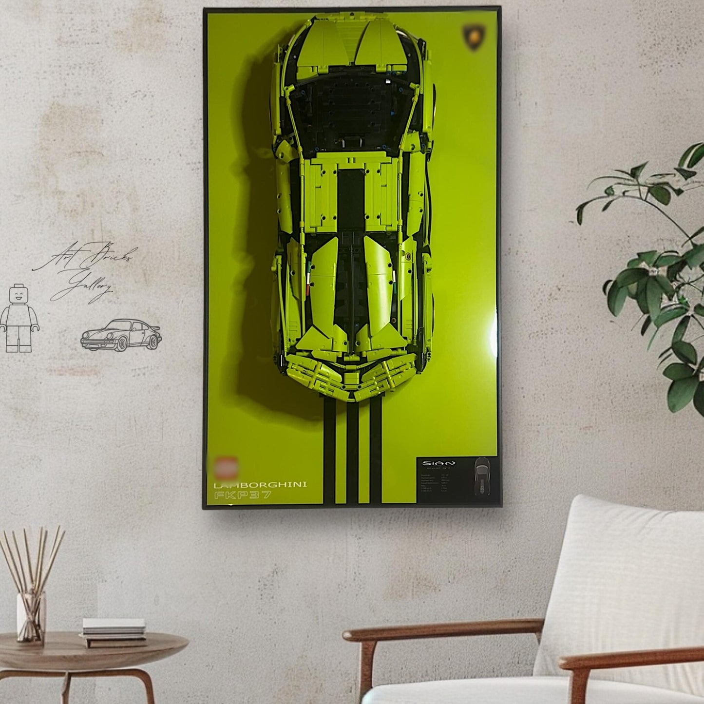 Displayrahmen für Modellauto 42115